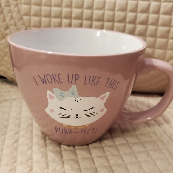 "I Woke Up Like This Purr-Fect!" Cat Mug - Picture 2 of 6